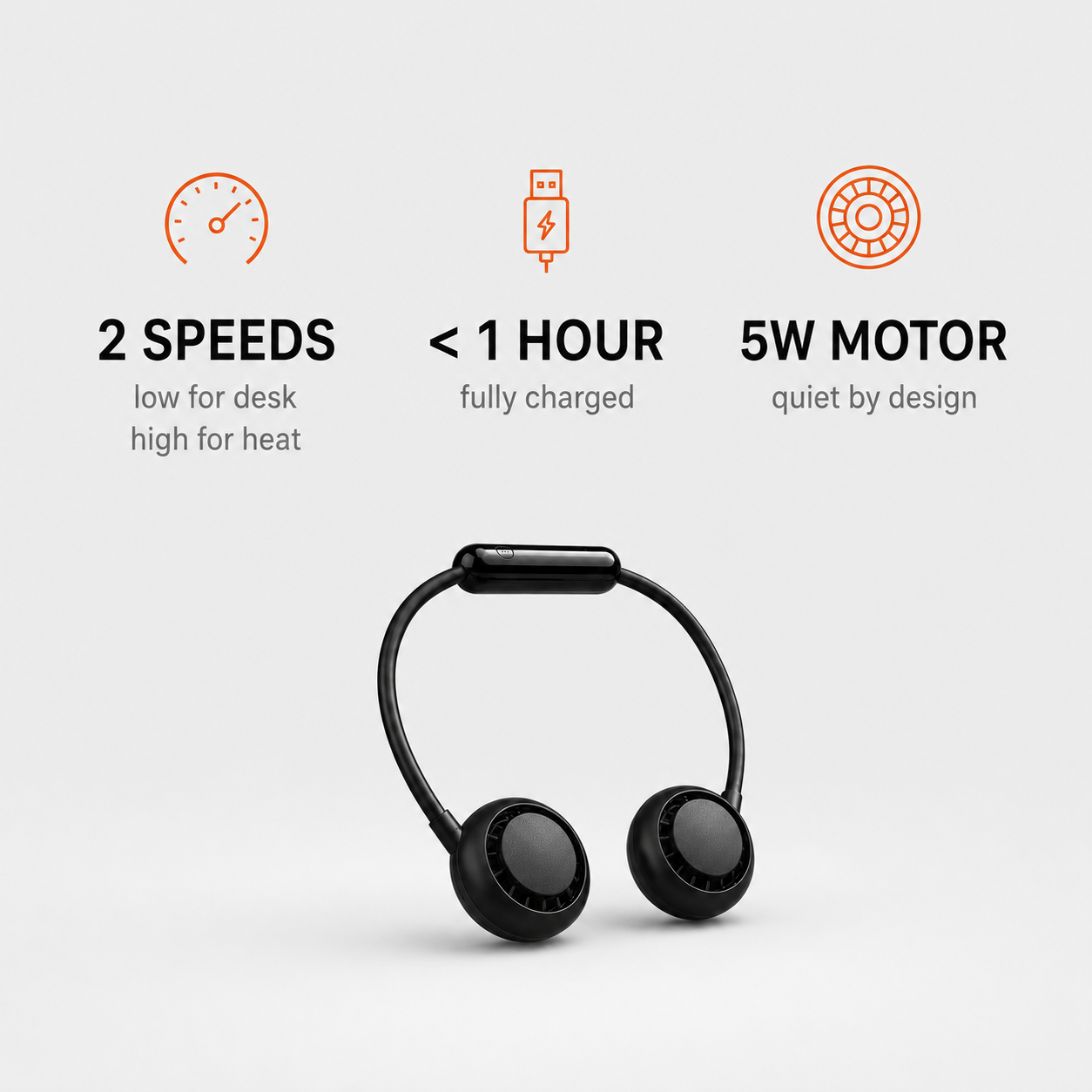 VoltraBreeze™ Hands-Free Neck Fan