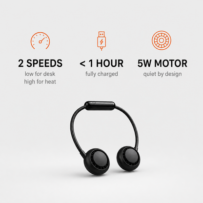 VoltraBreeze™ Hands-Free Neck Fan